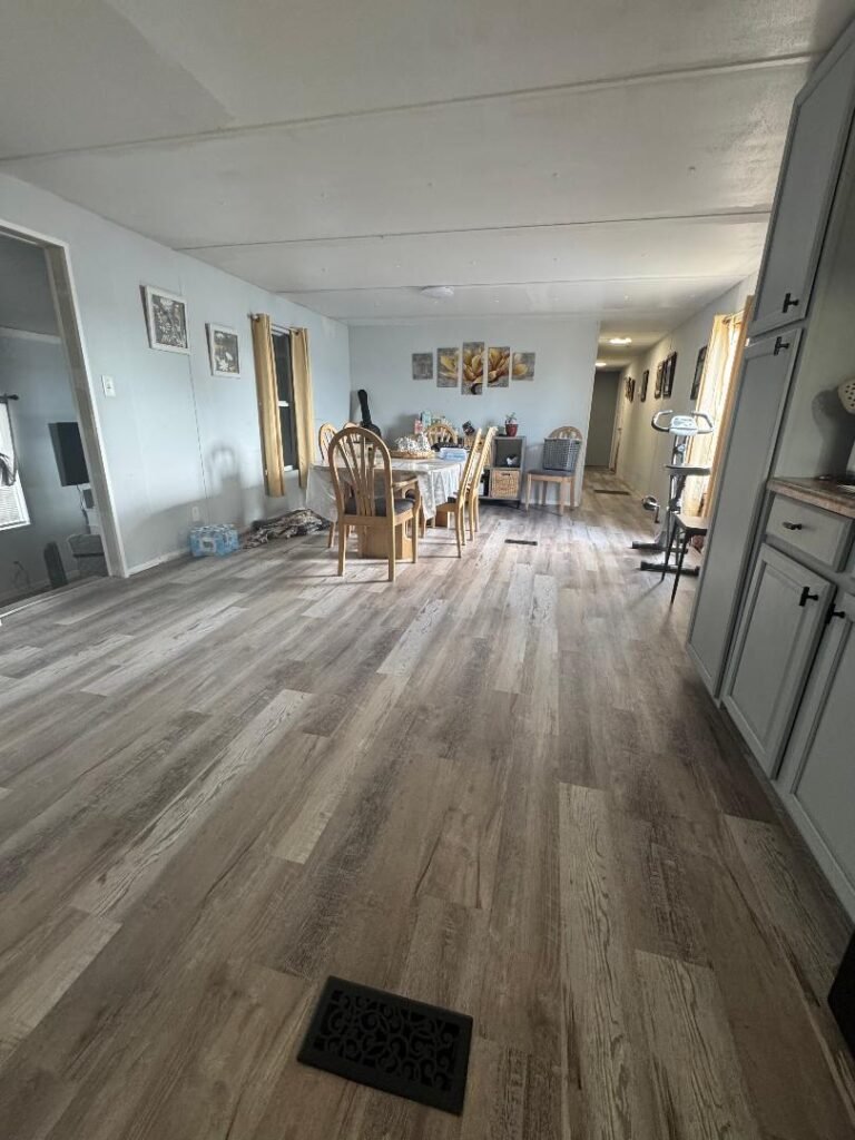 mobilehome floor after